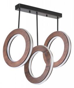 Lustra Mila, LED 3 Culori, Culoare Nuc
