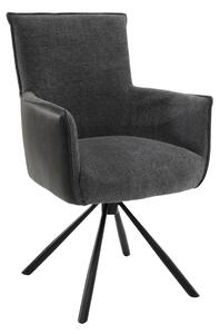 Scaun rotativ din material si piele naturala ✔ model ZOLA II