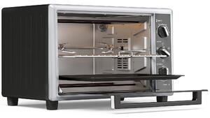HOMCOM Mini Cuptor Electric cu Convecție și Rotisor, 32L, 1500W, Negru | Aosom Romania