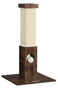 Stalp de zgariat pentru pisici, Feandrea, PCA021X01, Maro Rustic, 73 cm