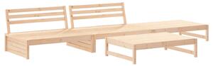 Set mobilier relaxare de grădină, 4 piese, lemn masiv de pin