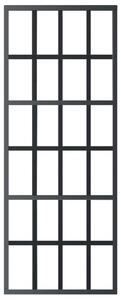 Ușă glisantă, negru, 76x205 cm, sticlă ESG și aluminiu