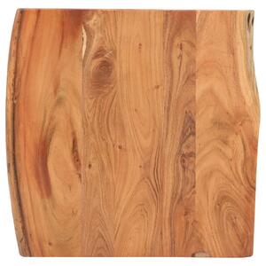 Masă de bar, muchii naturale, 60x60x110 cm, lemn masiv acacia