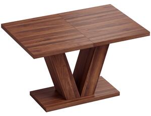 HOMCOM Masă de Dining Dreptunghiulară pentru 4 Persoane 120x80 cm Nuc | Aosom Romania