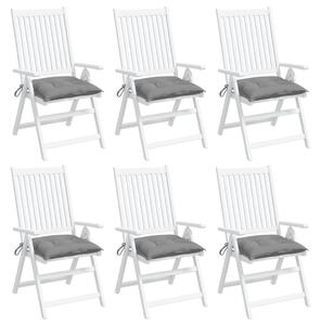 Perne de scaun, 6 buc., gri, 50x50x7 cm, textil oxford