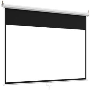 HOMCOM Ecran de Proiecție 84", Format 16:9, Montare pe Perete și Tavan, pentru Casă și Birou, Alb | Aosom Romania