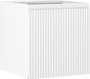 Mexen Rivel, mobilier baie 45 cm, 1 ușă, cu caneluri, alb mat, 91A21-04547-1-BF01