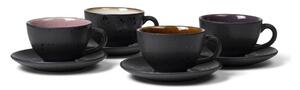 Cești negre 4 buc. din ceramică 240 ml Gastro Black/Mix – Bitz