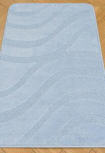 Set 2 Covorase de baie, Antiderapante, Symphony 2522, Baby Blue 50 x 80 / 40 x 50