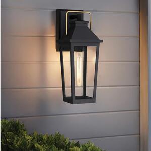 Quoizel QZ-BUCKLEY-S-MBK - Aplica de exterior pentru perete Buckley S 1xE27/40W/230V IP44