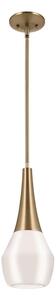 Lustră pe tijă Kichler KL-DEELA-P-CPZ DEELA 1xE27/60W/230V d. 17,8 cm alamă