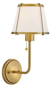 Lampă de perete Hinkley HK-CLARKE1-DBR-OW CLARKE 1xE27/40W/230V alamă/alb