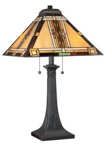 Quoizel QZ-NAVAJO-TL-VB - Lampă de masă Tiffany NAVAJO, 2xE27/60W/230V