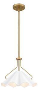 Lustră pe tijă Quoizel QZ-MEJIA-1P-S-AB MEJIA 1xE27/60W/230V d. 35,6 cm alamă