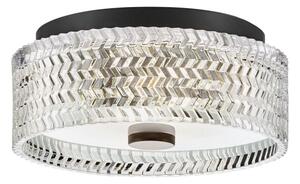 Plafonieră Hinkley HK-ELLE-F-S-BK 2xE27/60W/230V d. 30,5 cm negru