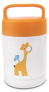 Termos pentru copii alb-portocaliu 480 ml Žirafa – Orion