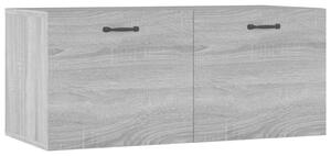 Comodă perete, gri sonoma, 80x35x36,5 cm, lemn prelucrat