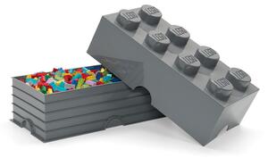 Cutie depozitare LEGO® Rectangle, gri închis