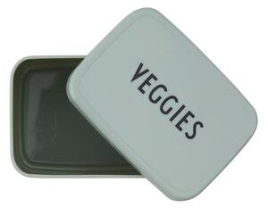 Cutie pentru gustare Design Letters Veggies, 8,2 x 6,8 cm, verde deschis