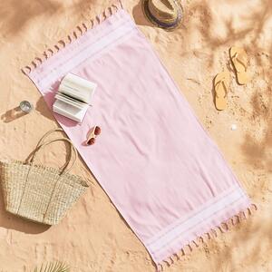 Prosop de plajă roz 150x75 cm Hammam - Catherine Lansfield