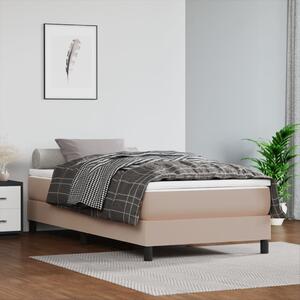Cadru de pat, cappuccino, 90x200 cm, piele ecologică