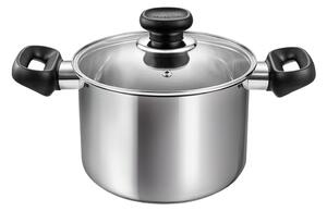Oală cu capac din oțel inoxidabil 3 l adecvată pentru plita cu inducție Brava – Tescoma