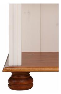 Bibliotecă albă/în culoare naturală din lemn masiv de pin 70x181 cm Ella – Støraa