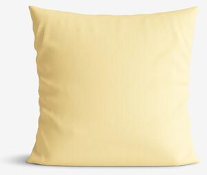 Goldea față de pernă din 100% bumbac - culoarea bananei 45 x 45 cm