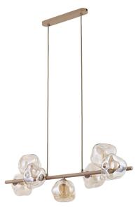 Brilagi - Lustru suspendat VULCANO pe cablu, 7xG9/8W/230V, bej/bej fumuriu