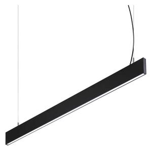 Ideal Lux - Lustră LED suspendată pe cablu STEEL, 29 W, 230 V, 4000 K, CRI 90, 120 cm, neagră