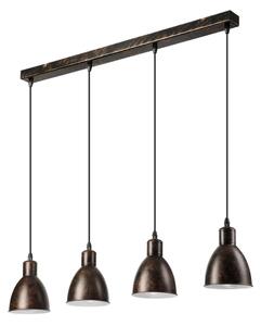 Brilagi - Lustru LED suspendat pe cablu RIDDY 4xE27/60W/230V cupru/patinat