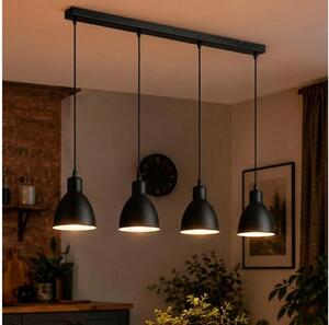 Brilagi - Lustra LED suspendată pe cablu RIDDY 4xE27/60W/230V negru