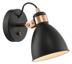 Där Lighting FRE0722 - Aplică de perete tip spot FREDERICK 1xE14/40W/230V neagră