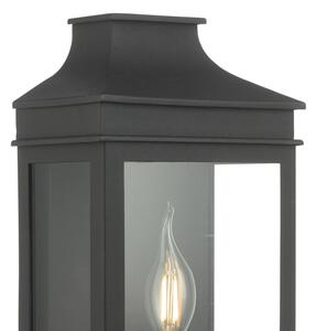 Där Lighting VAP5222 - Aplică de exterior VAPOUR 1xE14/60W/230V IP44, neagră