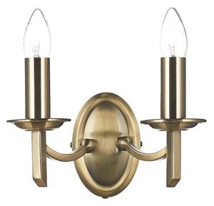 Där Lighting AMB0975 - Aplică de perete AMBASSADOR 2xE14/40W/230V alamă