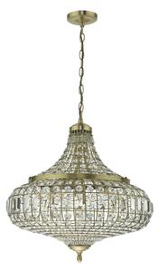 Där Lighting ASM0675 - Candelabru suspendat pe lanț ASMARA 6xE14/40W/230V din alamă