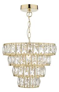 Där Lighting CER0135 - Candelabru pe lanț CERYS 1xE27/60W/230V auriu