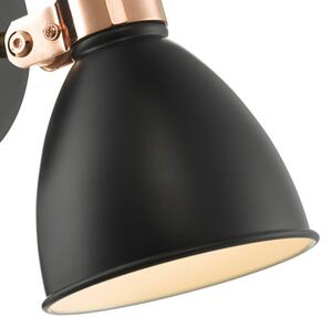 Där Lighting FRE0722 - Aplică de perete tip spot FREDERICK 1xE14/40W/230V neagră
