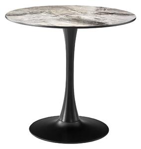 Masa 2HOME still Tulip rotunda,Marble Arena, picior fix, 70*70cm