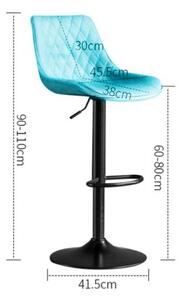 Scaun de bar 2HOME, living, bucatarie, comercial CLASS, Turcoaz