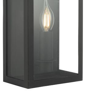 Där Lighting VAP5222 - Aplică de exterior VAPOUR 1xE14/60W/230V IP44, neagră