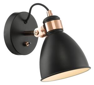 Där Lighting FRE0722 - Aplică de perete tip spot FREDERICK 1xE14/40W/230V neagră