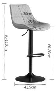 Scaun de bar 2HOME, living, bucatarie, comercial CLASS, Negru