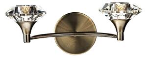 Där Lighting LUT0975 - Lampă de perete LUTHER 2xG9/40W/230V alamă