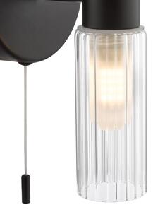 Där Lighting BOL0922 - Aplica de perete pentru baie BOLTON 2xG9/5W/230V IP44 neagră