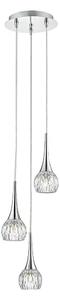 Där Lighting LYA0350 - Lustru suspendat pe cablu LYALL 3xG9/40W/230V crom lucios