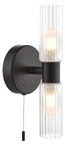 Där Lighting BOL0922 - Aplica de perete pentru baie BOLTON 2xG9/5W/230V IP44 neagră