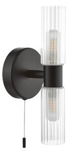 Där Lighting BOL0922 - Aplica de perete pentru baie BOLTON 2xG9/5W/230V IP44 neagră