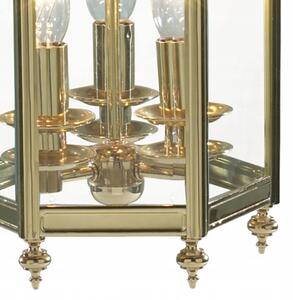 Där Lighting MOO0340 - Candelabru pe lanț MOORGATE 3xE14/60W/230V, alamă