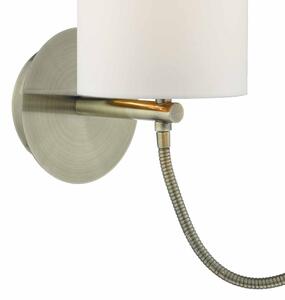 Där Lighting FET0775 - Aplică LED de perete FETA 1xE27/60W/230V + LED/1W alamă